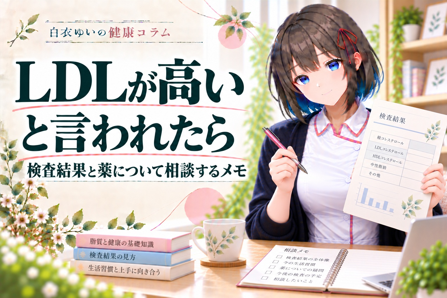 LDLが高いと言われたら。白衣ゆいの健康コラム