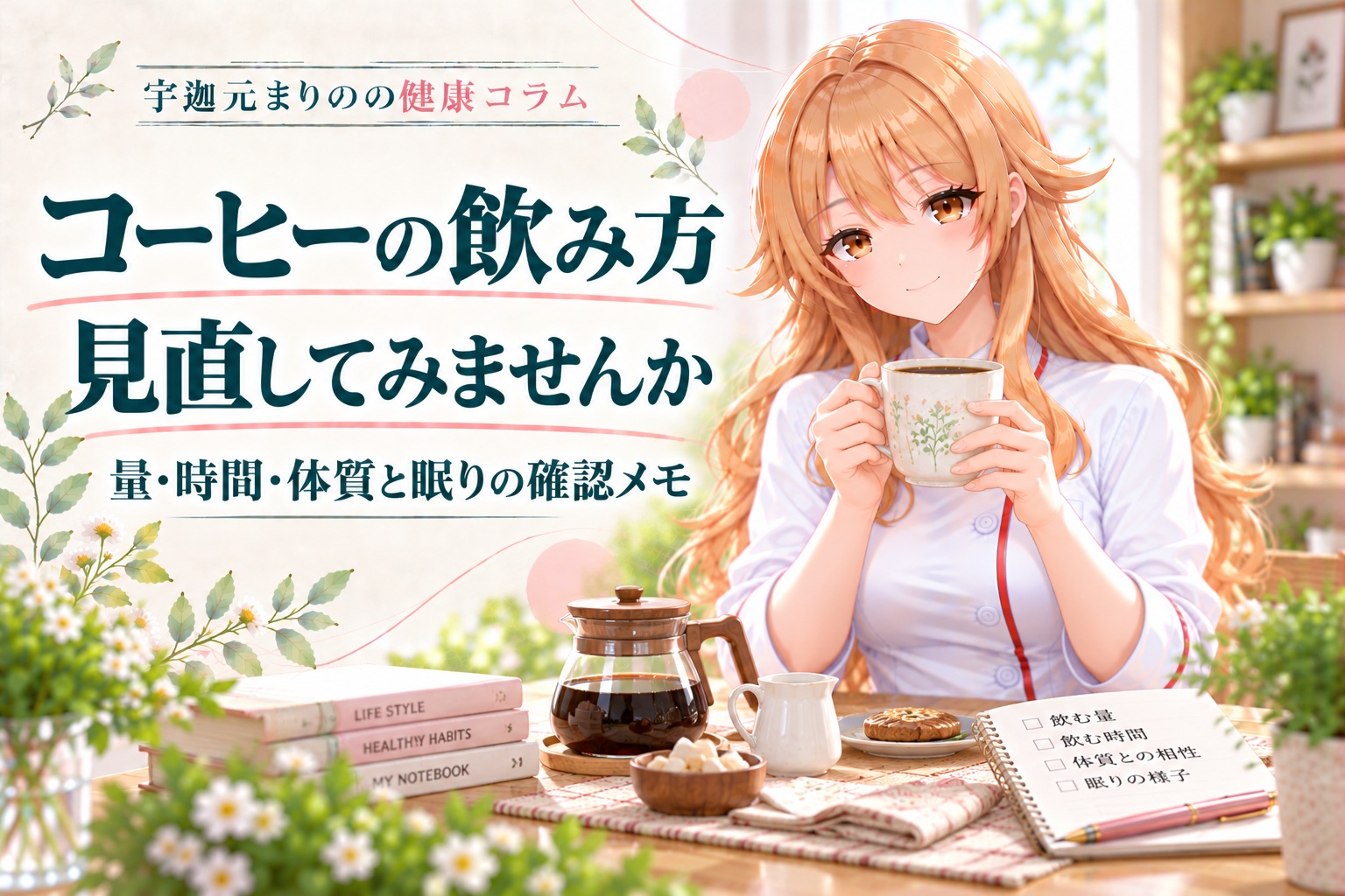 コーヒーの飲み方を見直す。宇迦元まりのの健康コラム