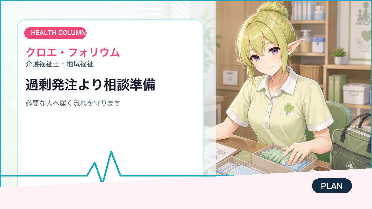 介護現場で確認したい医療物資の備えチェックリスト