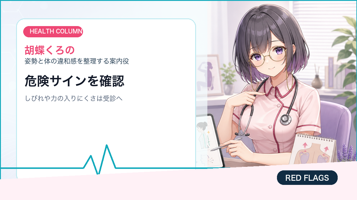 胡蝶くろのがストレートネックと首こりの見直し方を解説する画像