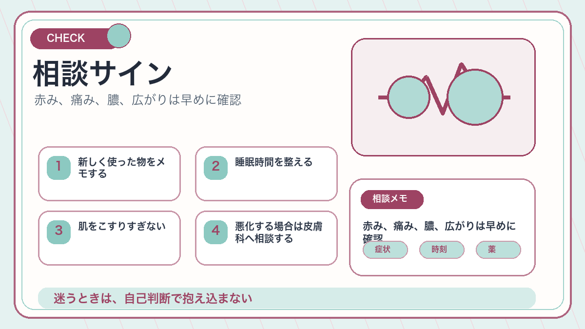 相談サインを説明するオリジナル挿絵
