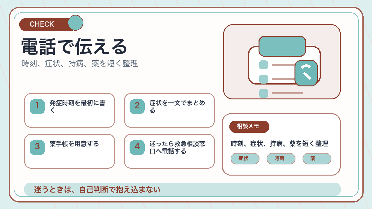 電話で伝えるを説明するオリジナル挿絵