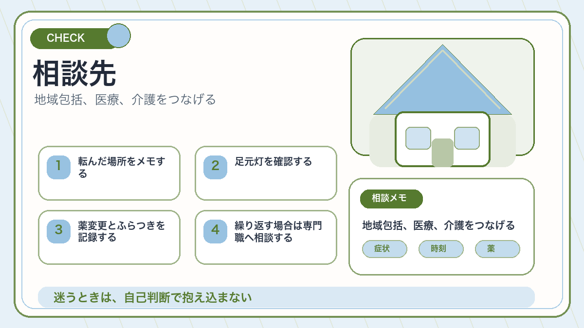 相談先を説明するオリジナル挿絵