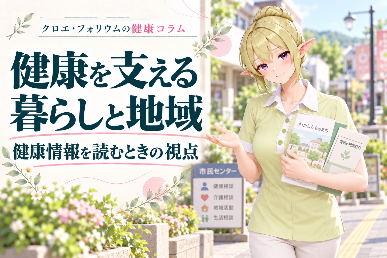 クロエ・フォリウムの健康コラム。健康を支える暮らしと地域。