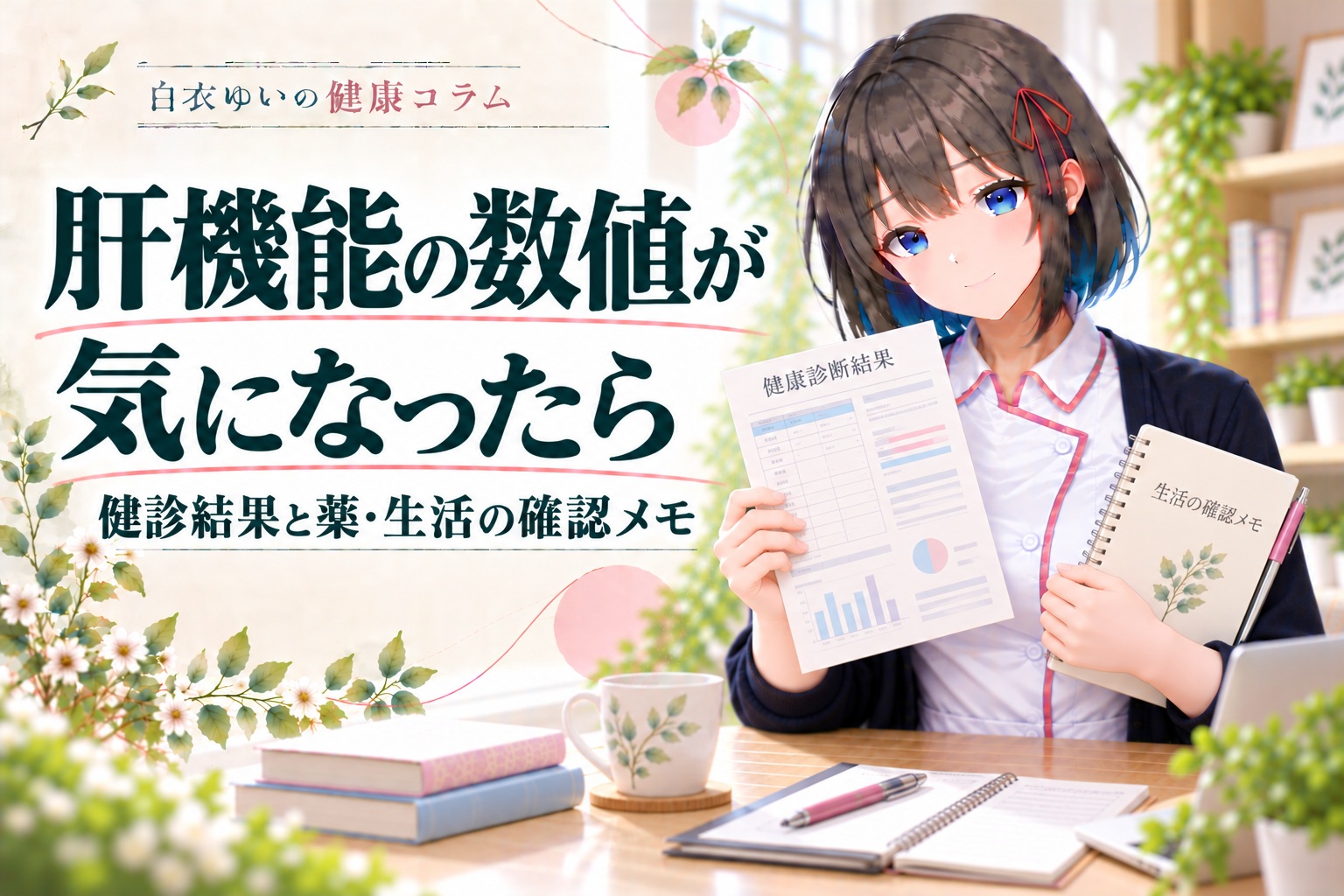 肝機能の数値が気になったら。白衣ゆいの健康コラム