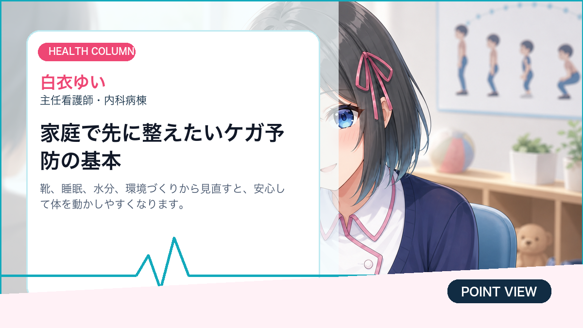 白衣ゆいが子どもの運動時に確認したいケガ予防の基本を整理する画像