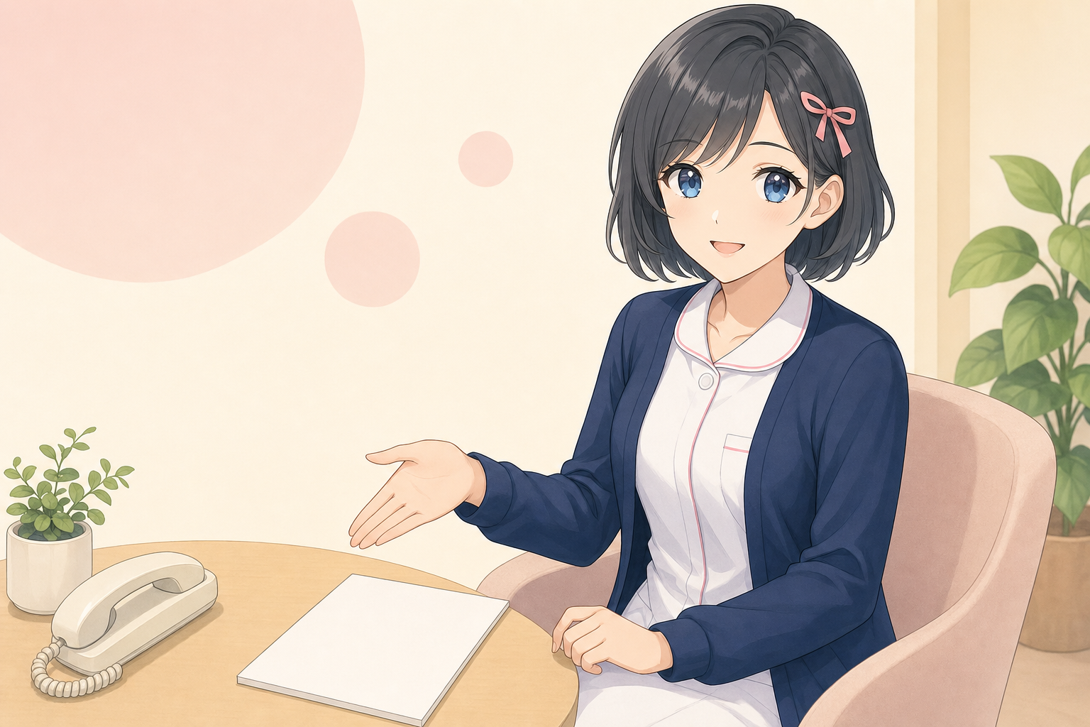 受診前に気づいた変化を整理する白衣ゆいのイメージ