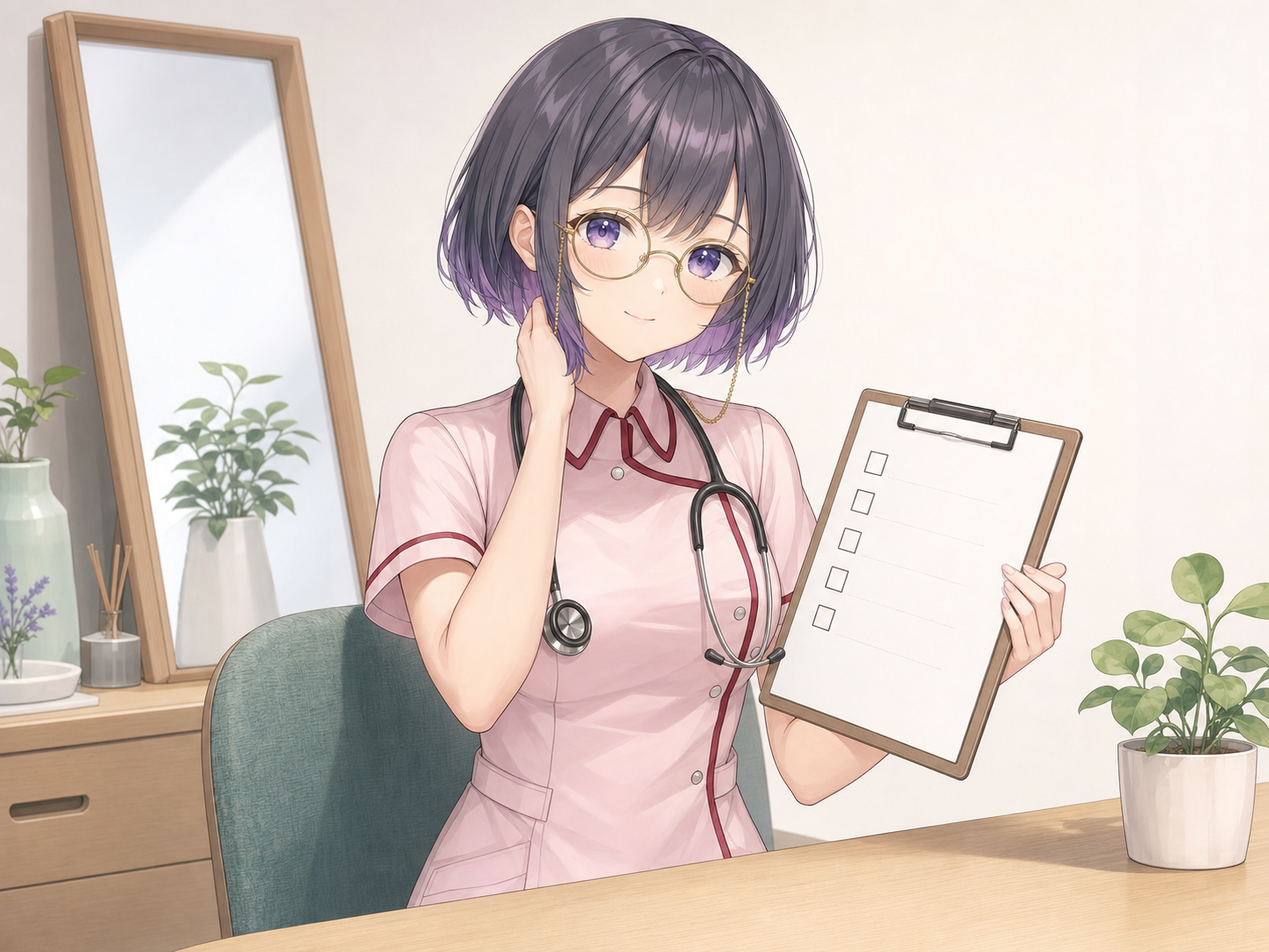 胡蝶くろのが首の痛みとしびれのセルフチェックを案内する画像