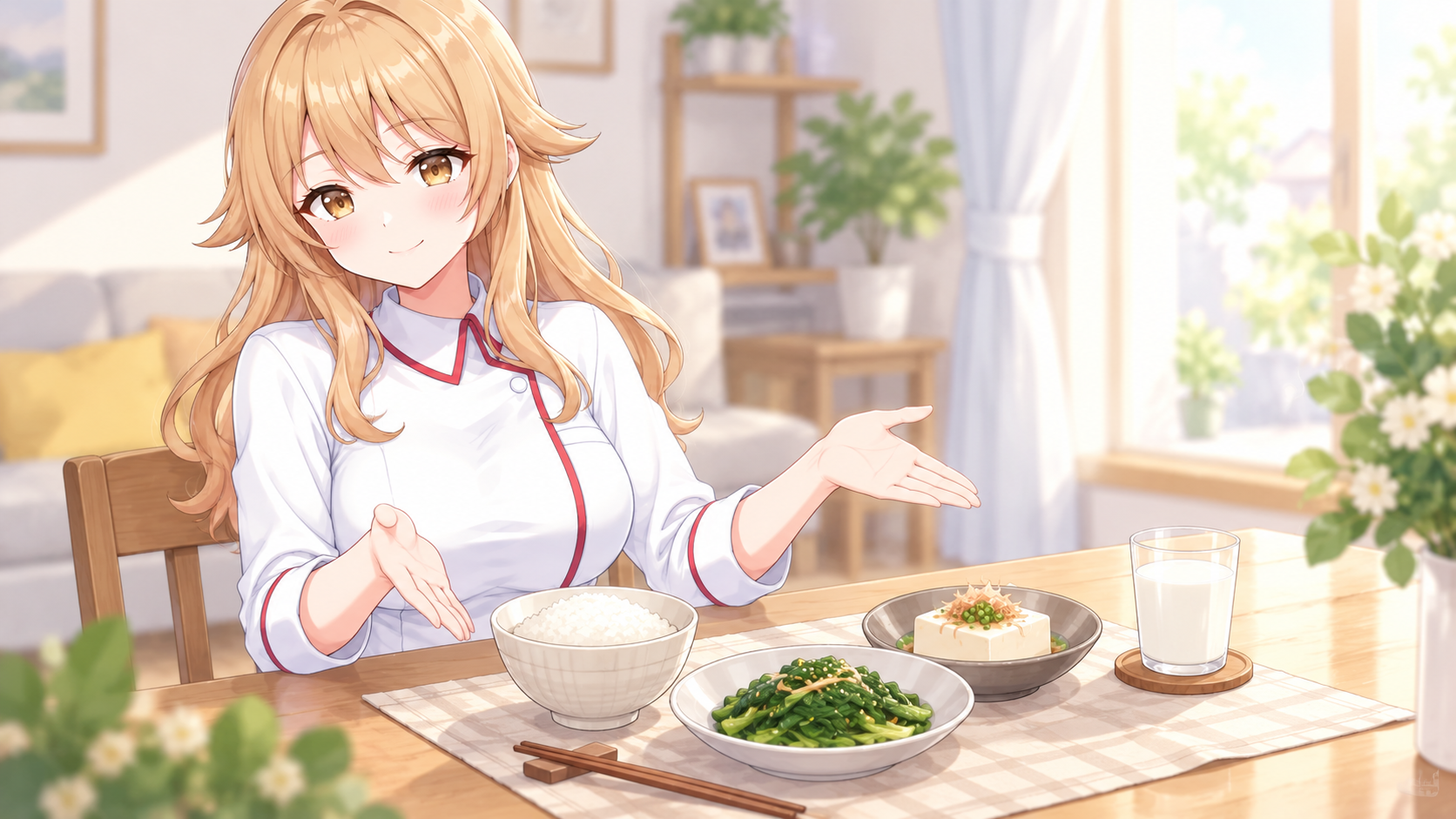 身近な食材を組み合わせた食卓を紹介する宇迦元まりの