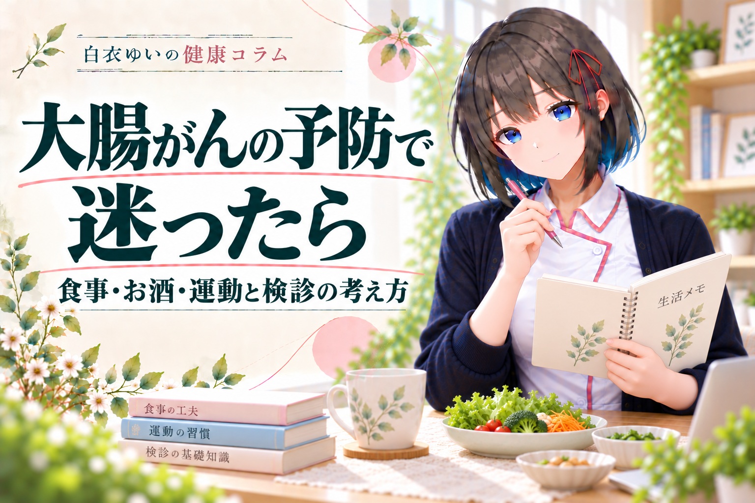 大腸がん予防で迷ったら。白衣ゆいの健康コラム