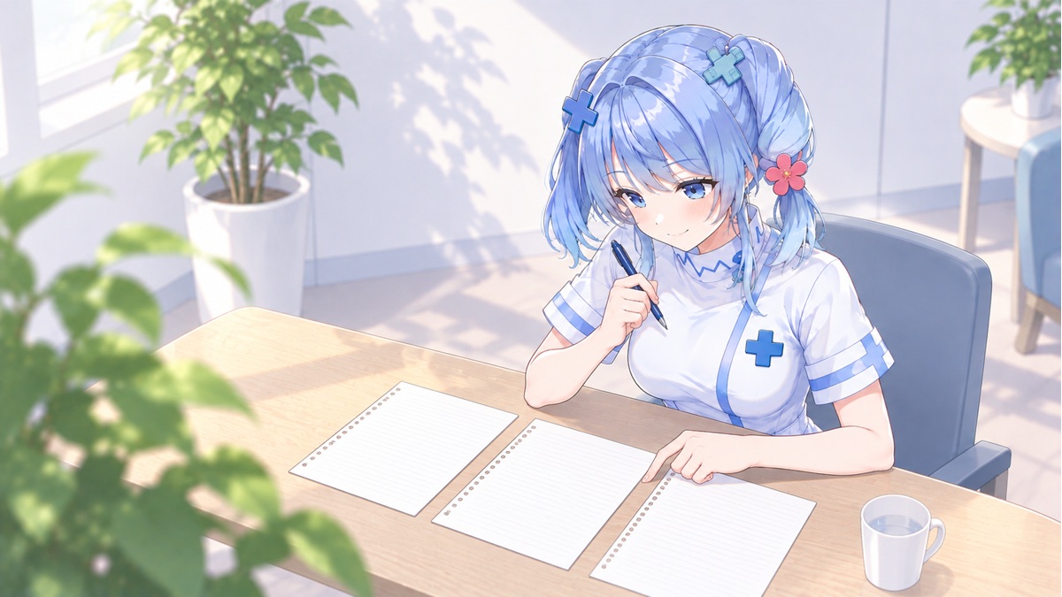観察したことを整理する美守うめ