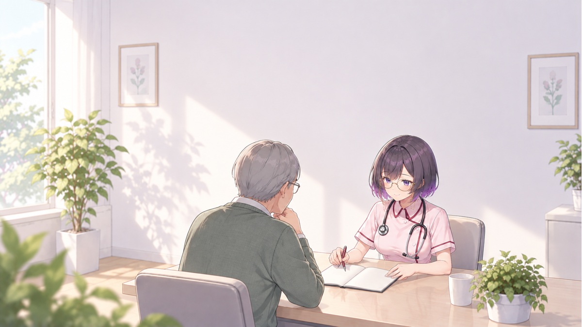 めまいについて記録をもとに相談する胡蝶くろの