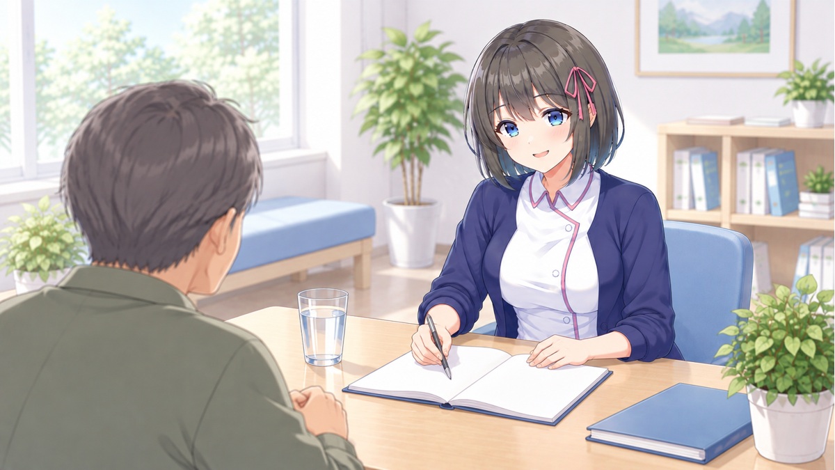 生活記録を確認する白衣ゆい