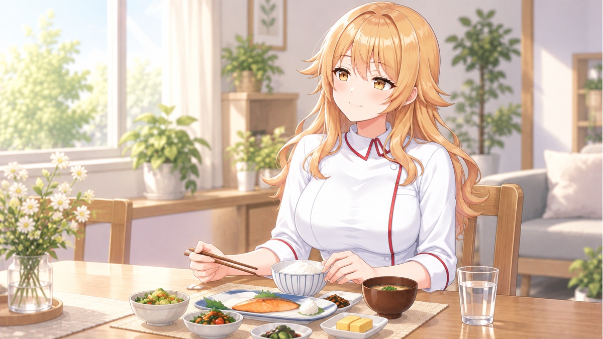 食卓でゆっくり味わう宇迦元まりの