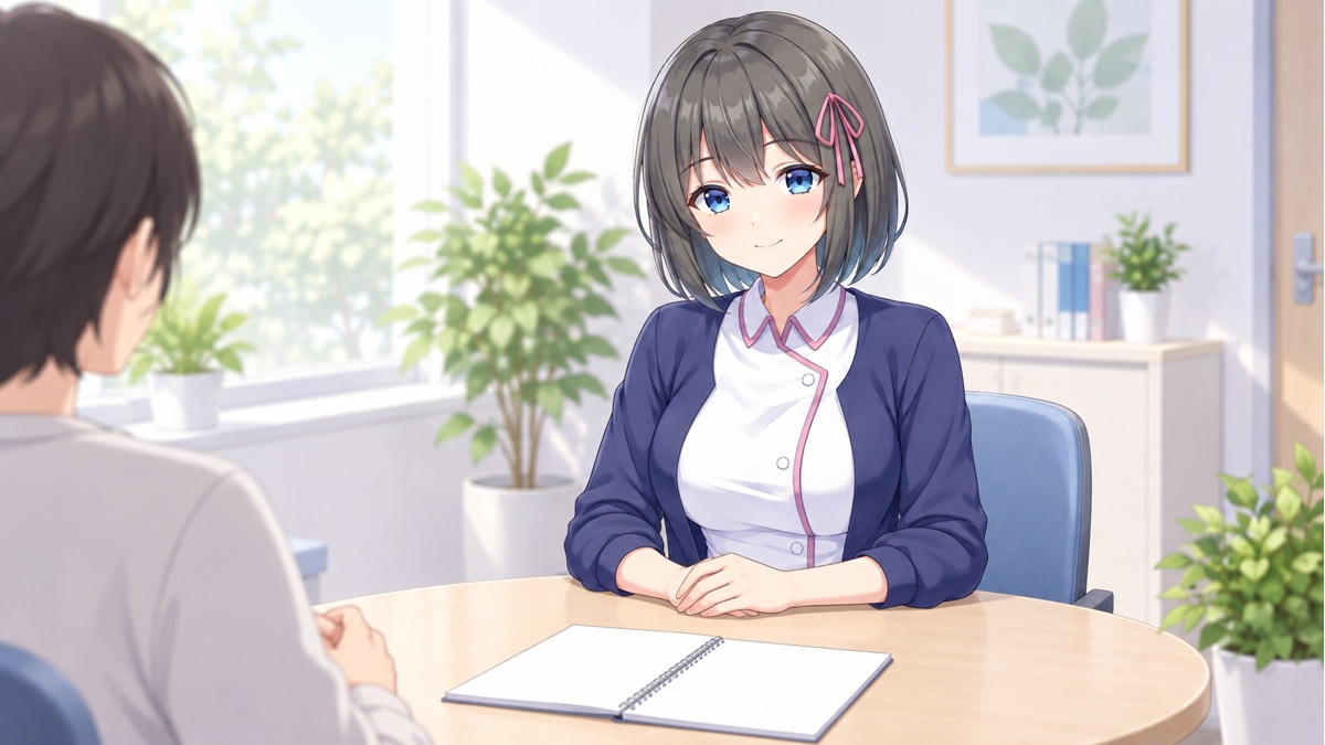 治療について相談する白衣ゆい